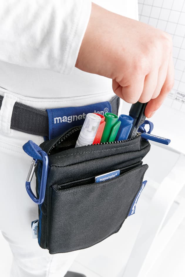 magnetoplan Moderationstasche , Action Holster, , bestückt