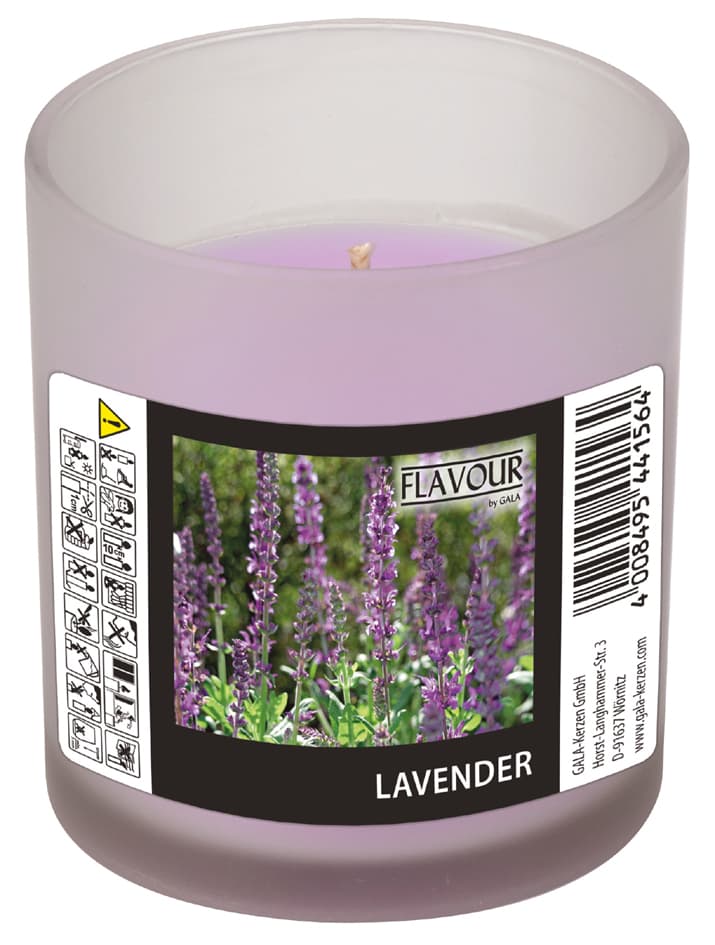 FLAVOUR by Gala Duftkerze im Glas , Lavender,