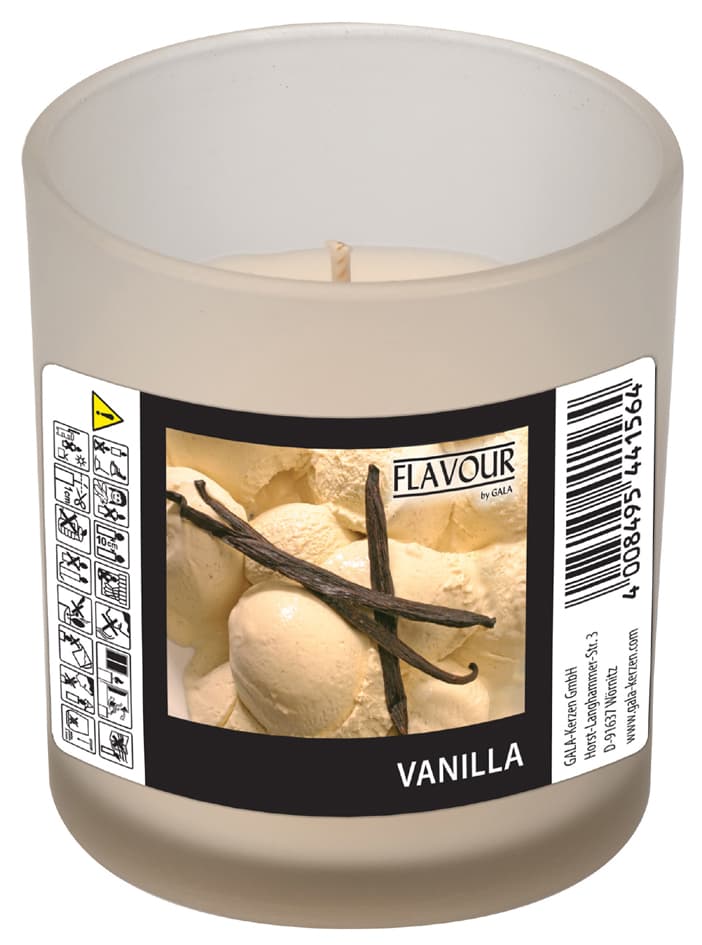 FLAVOUR by Gala Duftkerze im Glas , Vanilla,