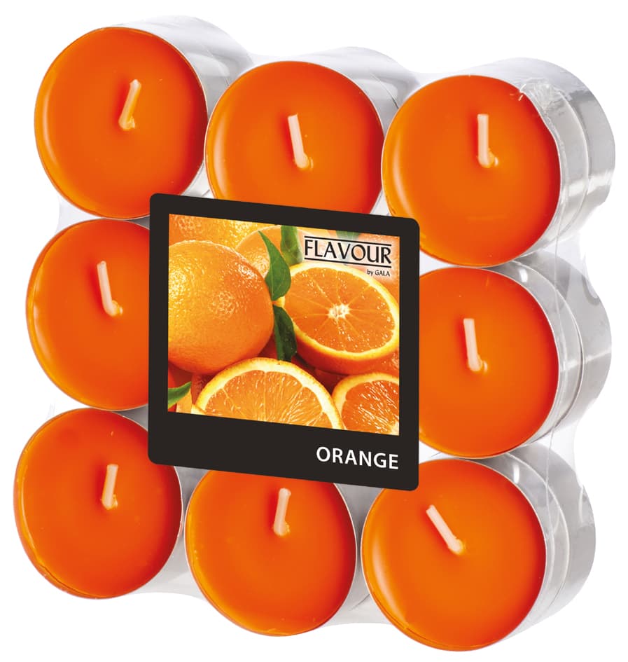 FLAVOUR by Gala Duft-Teelichter , Orange,