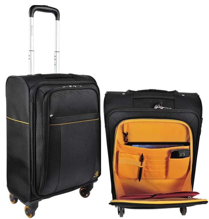 EXACOMPTA Reisetrolley EXACTIVE, Polyester, schwarz
