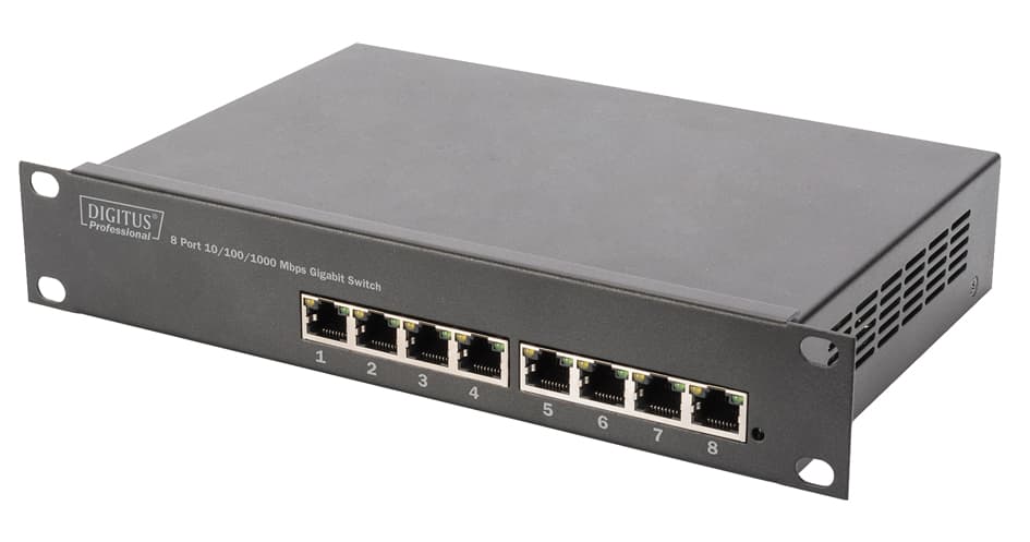 DIGITUS 10, Gigabit Switch, 8-Port