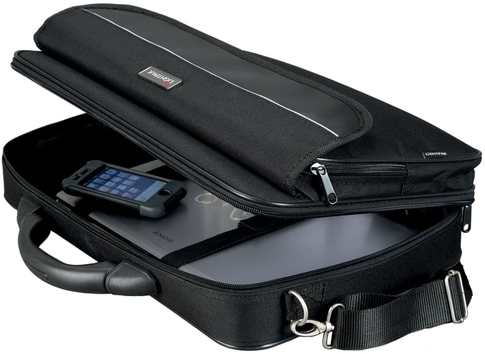 LiGHTPAK Notebook-Tasche , ELITE, , Größe L, Nylon, schwarz