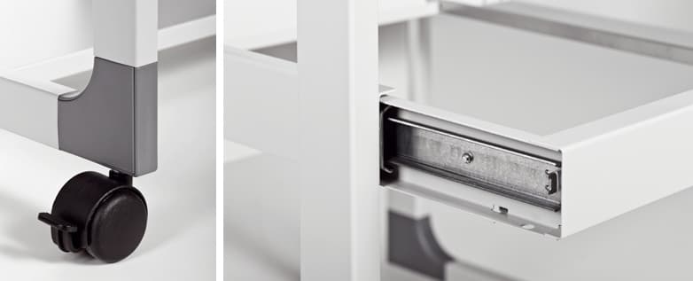 DURABLE PC-Arbeitsplatz SYSTEM Computer Trolley 75 VH