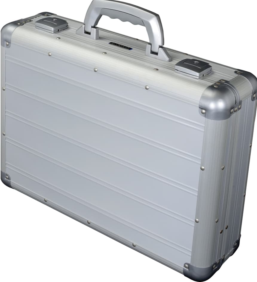 ALUMAXX Attaché-Koffer , VENTURE, , Laptopfach, silber matt