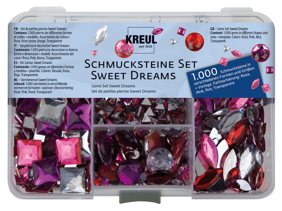 KREUL Schmucksteine-Set , Sweet Dreams,