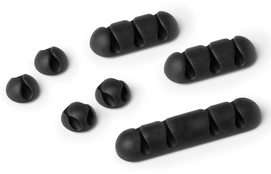DURABLE Kabel-Clip CAVOLINE CLIP MIX, graphit, im Set