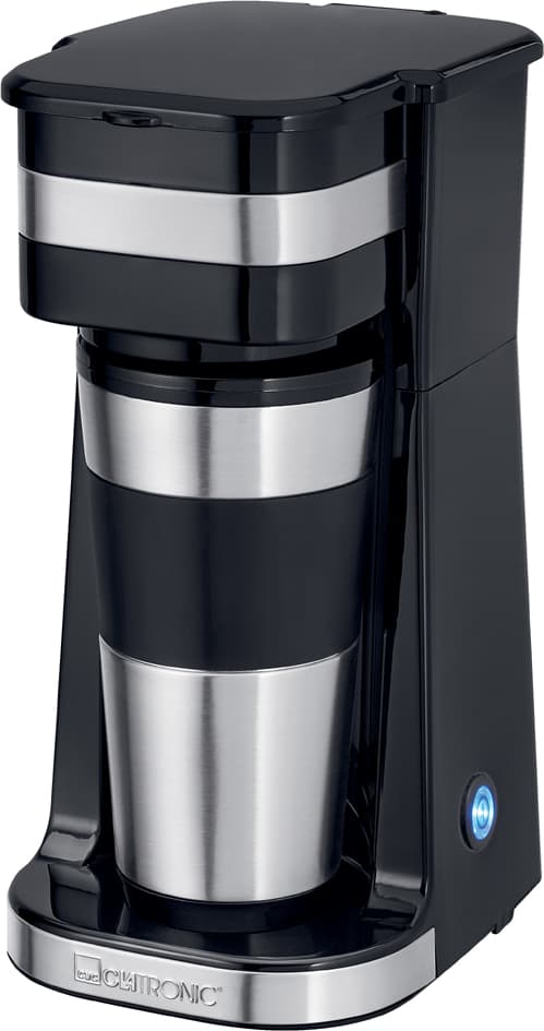 CLATRONIC Kaffeemaschine to go KA 3733, schwarz/silber