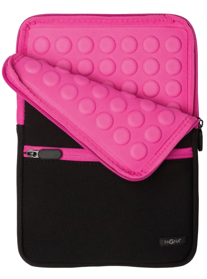 PAGNA Sleeve , Go, , für Tablet-PC, schwarz / dunkelrosa