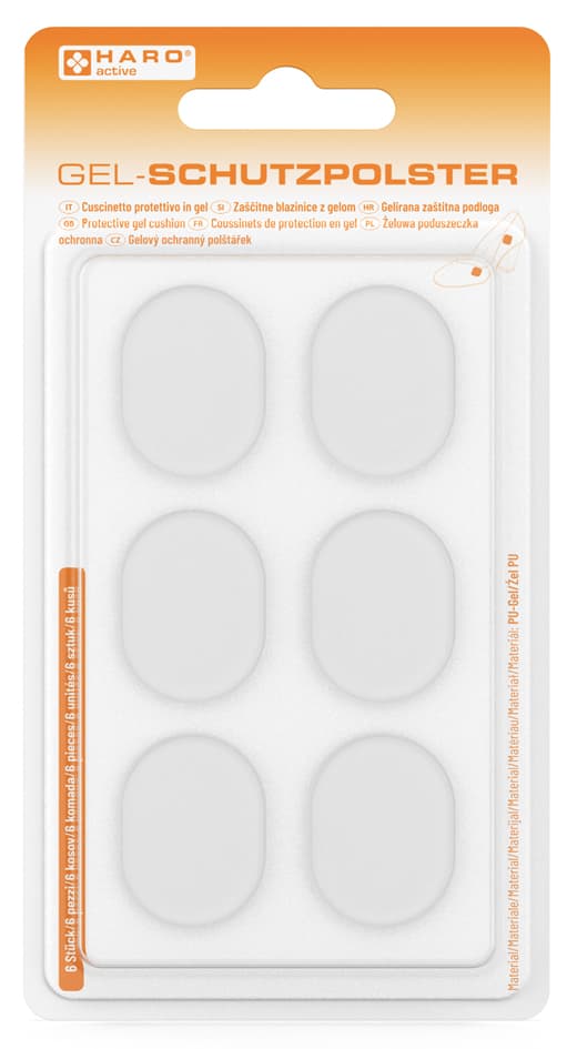 HARO Gel-Schutzpolster-Set für Füße, 6-teilig