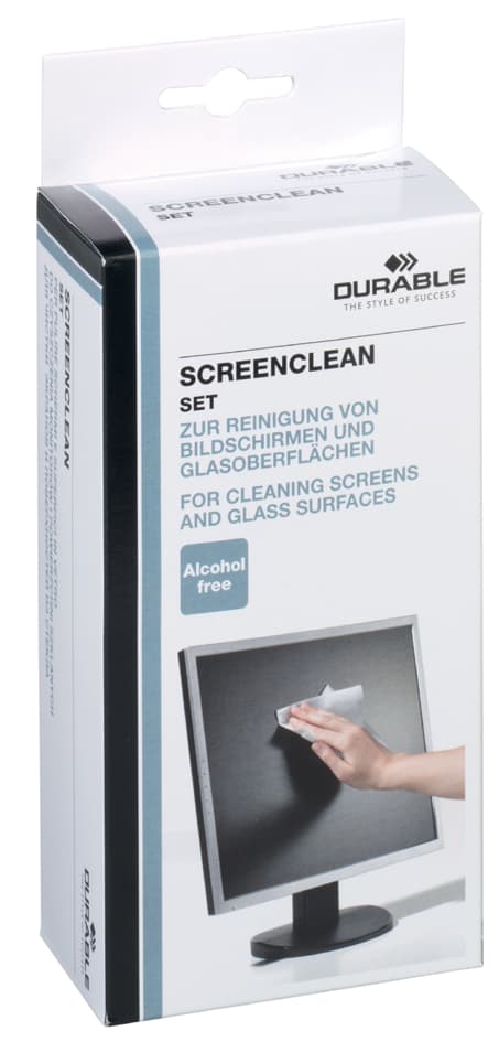DURABLE Bildschirm-Reinigungs-Set SCREENCLEAN SET