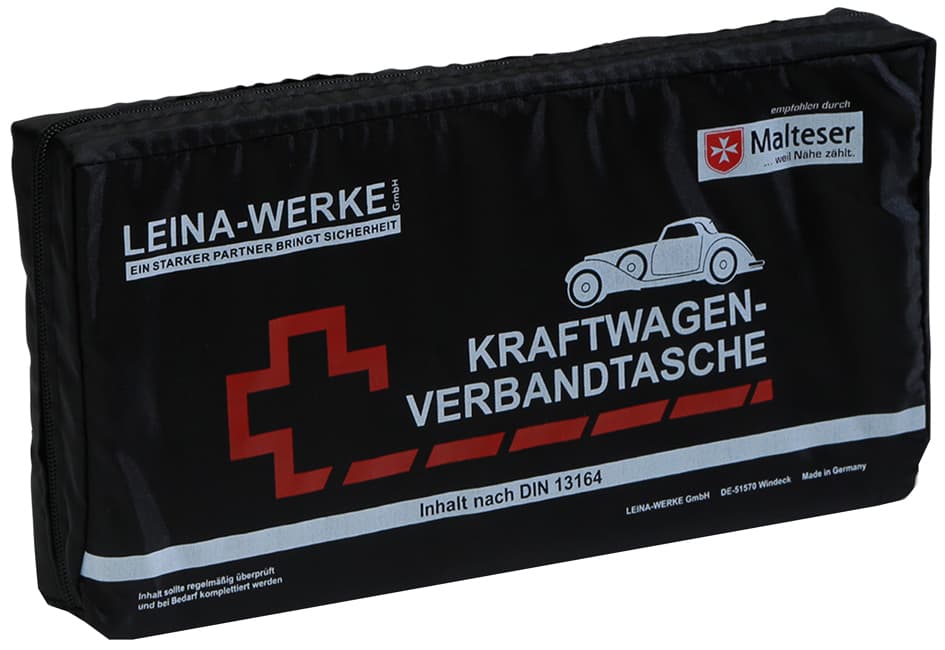 LEINA KFZ-Verbandtasche Elegance, Inhalt DIN 13164, schwarz