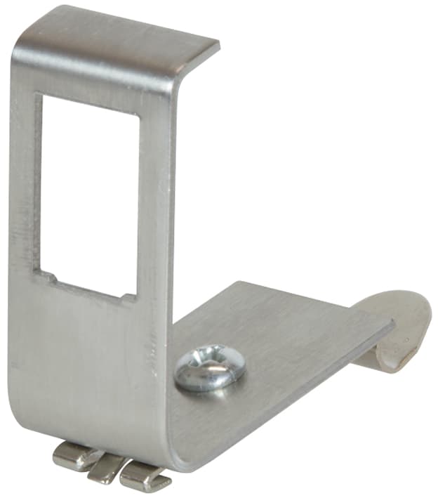 LogiLink Hutschienenhalter für 1 Keystone Modul, Edelstahl