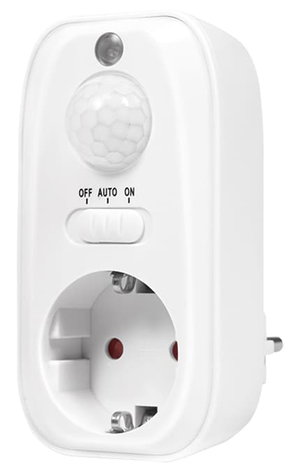 LogiLink Adapterstecker mit Bewegungssensor, weiß