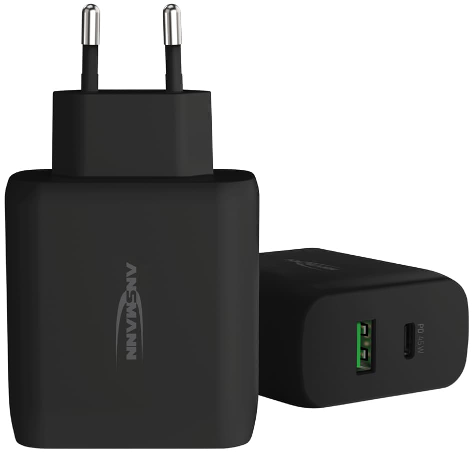 ANSMANN USB-Steckdosenadapter HOME CHARGER 247PD, schwarz