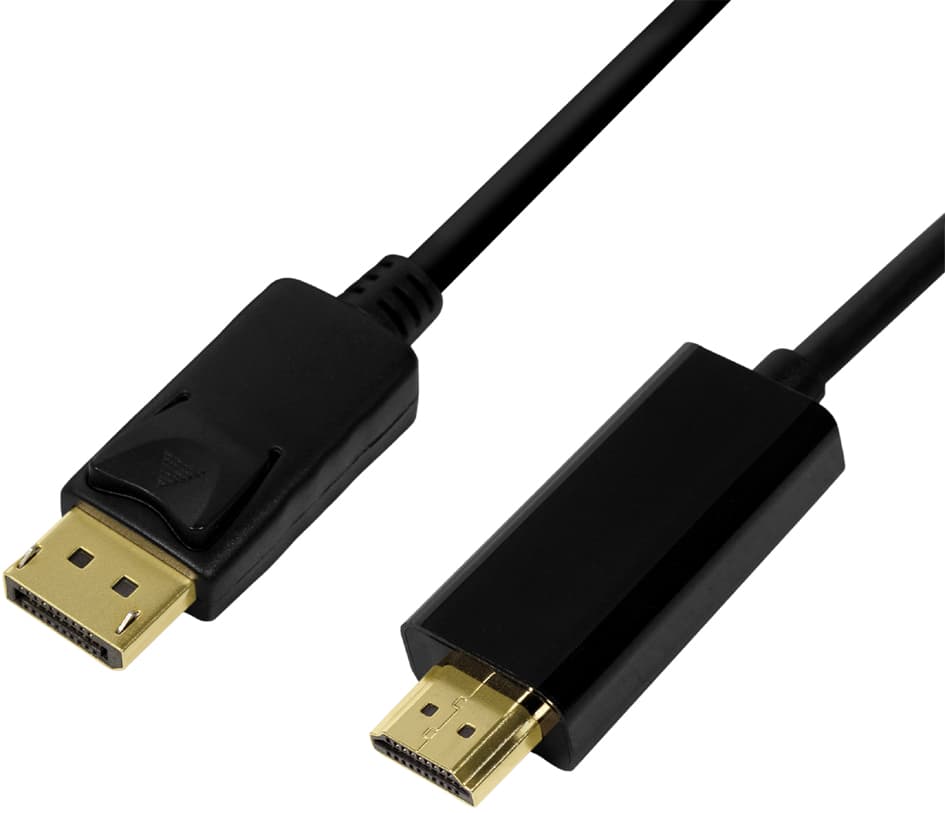LogiLink DisplayPort 1.2 - HDMI 1.4 Anschlusskabel, 1,0 m