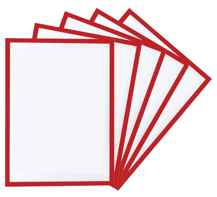 magnetoplan Magnetrahmen magnetofix, A3, rot