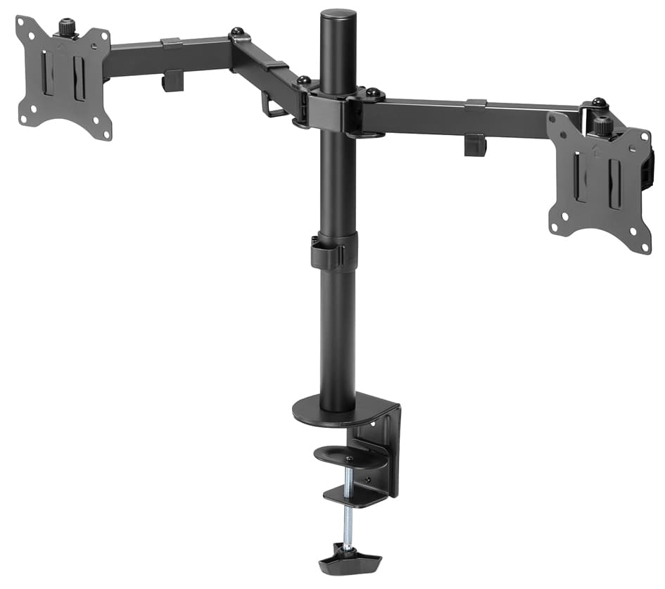 DIGITUS Universal Dual Monitorhalter mit Klemmbefestigung