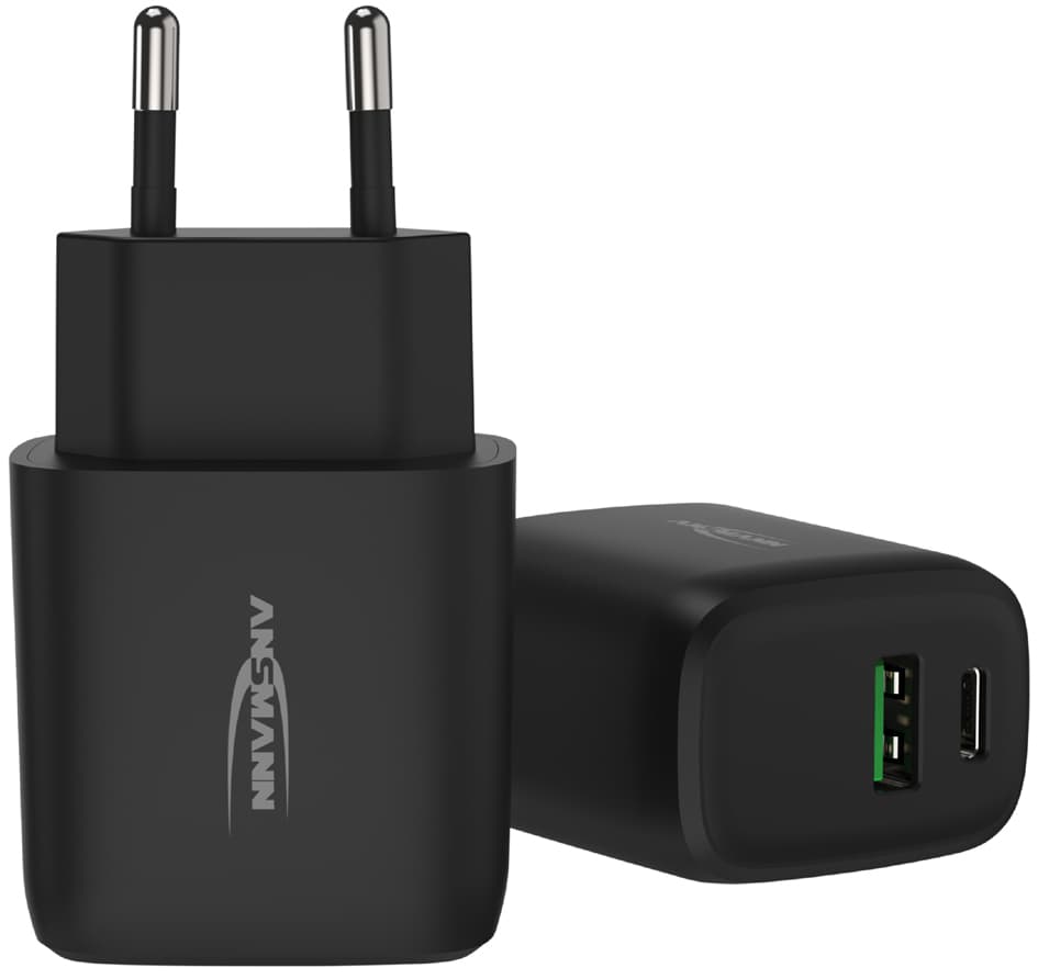 ANSMANN USB-Steckdosenadapter Home Charger HC218PD, 2x USB