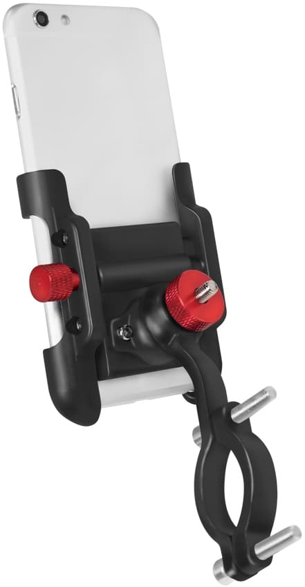 LogiLink Fahrrad-Smartphonehalterung, gerade, schwarz/rot