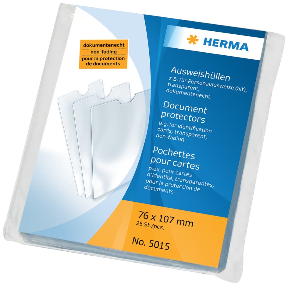 HERMA Ausweishülle, PP, 1-fach, 0,14 mm, Format: 102 x 137mm