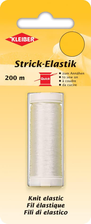 KLEIBER Strick-Elastik, 200 m, tansparent