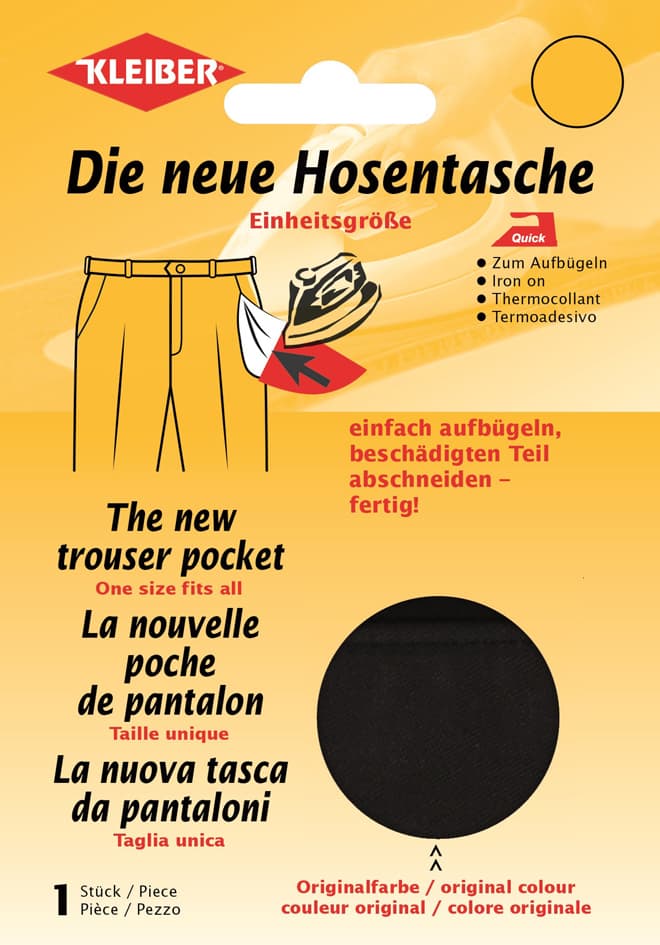 KLEIBER Quick-Ersatzhosentasche, schwarz