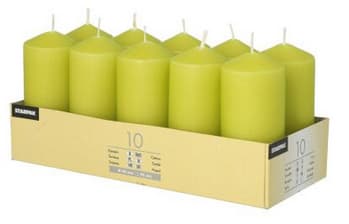 STARPAK Stumpenkerze, Durchmesser: 40 mm, kiwi