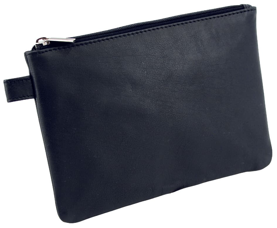 Alassio Banktasche/Utensilientasche, Leder, schwarz