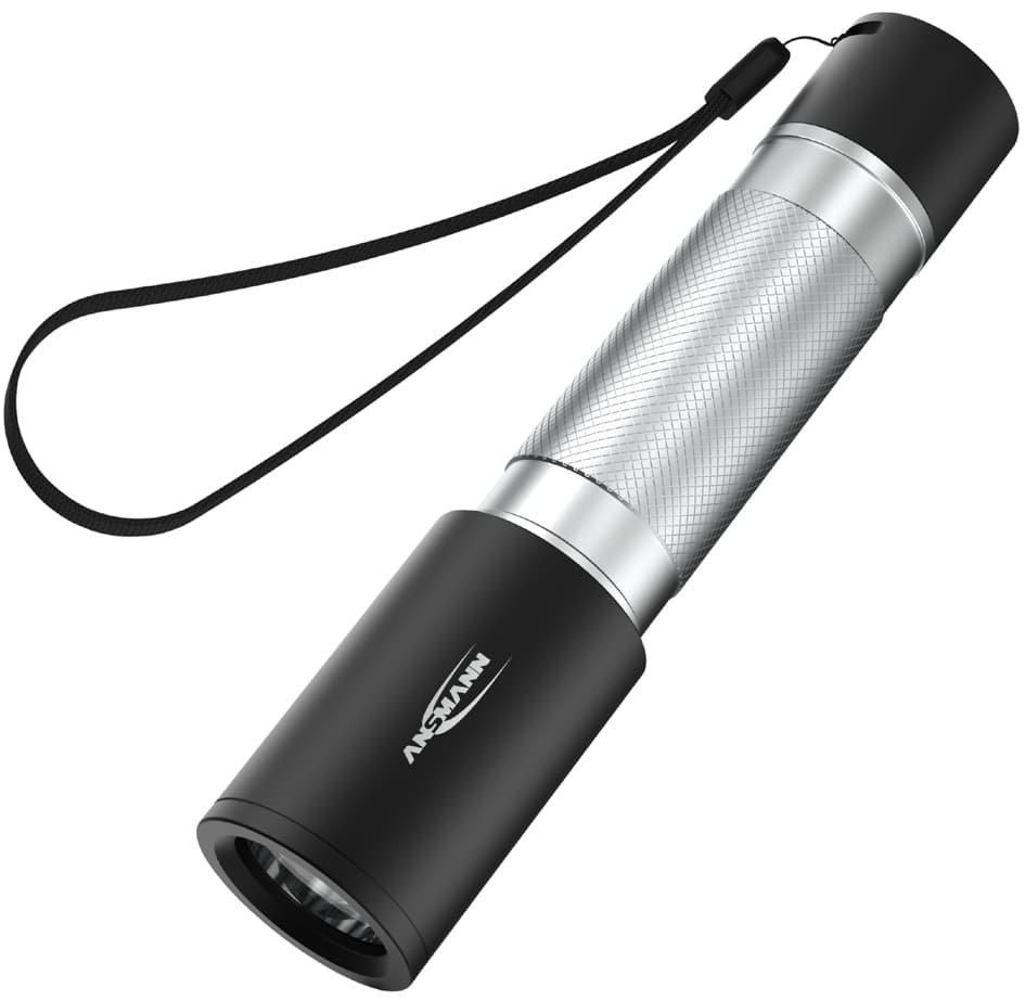 ANSMANN LED-Taschenlampe Daily Use 300B, silber/schwarz