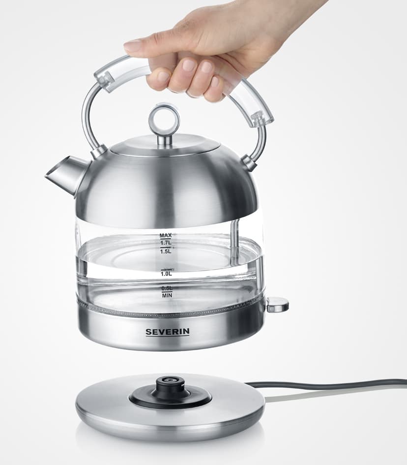 SEVERIN Glas-Wasserkocher Retro WK 3459, 1,7 Liter