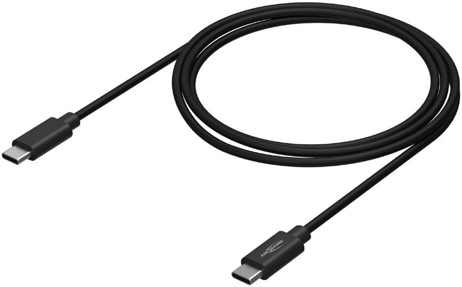 ANSMANN Daten- & Ladekabel, USB-C - USB-C Stecker, 1,2 m