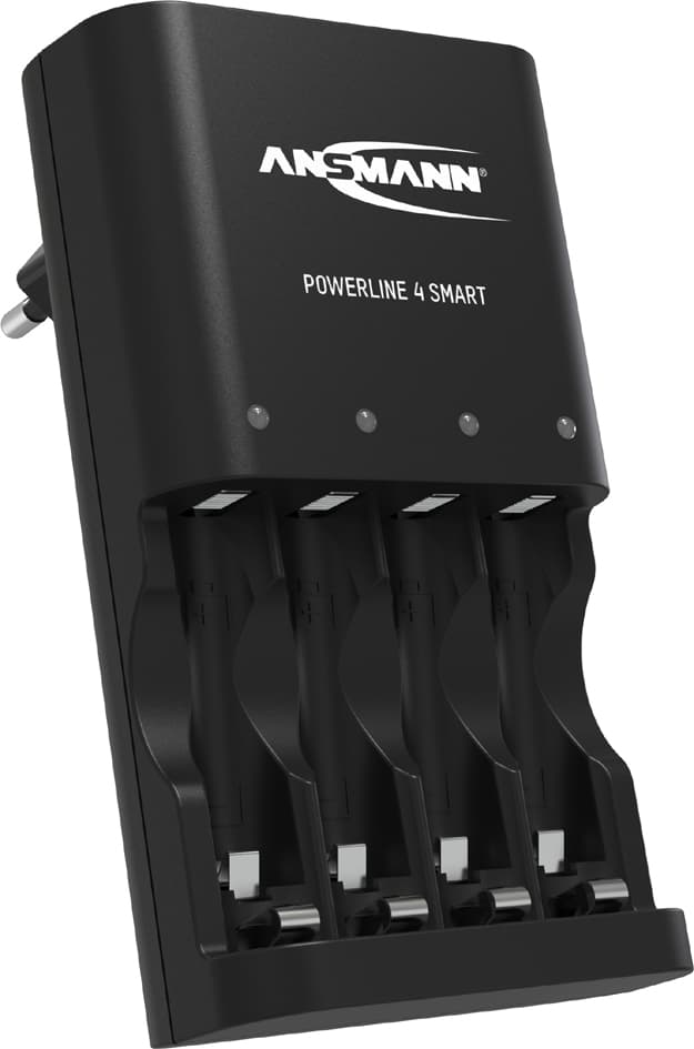 ANSMANN Intelligentes Ladegerät Powerline 4 Smart, schwarz