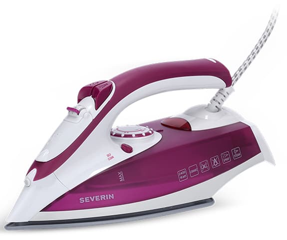 SEVERIN Dampfbügeleisen BA 3243, weiß/violett