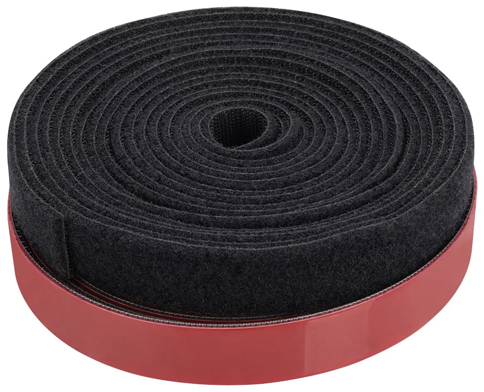 DIGITUS Klettband Kabelmanagement System, 2,5m + 5m, schwarz