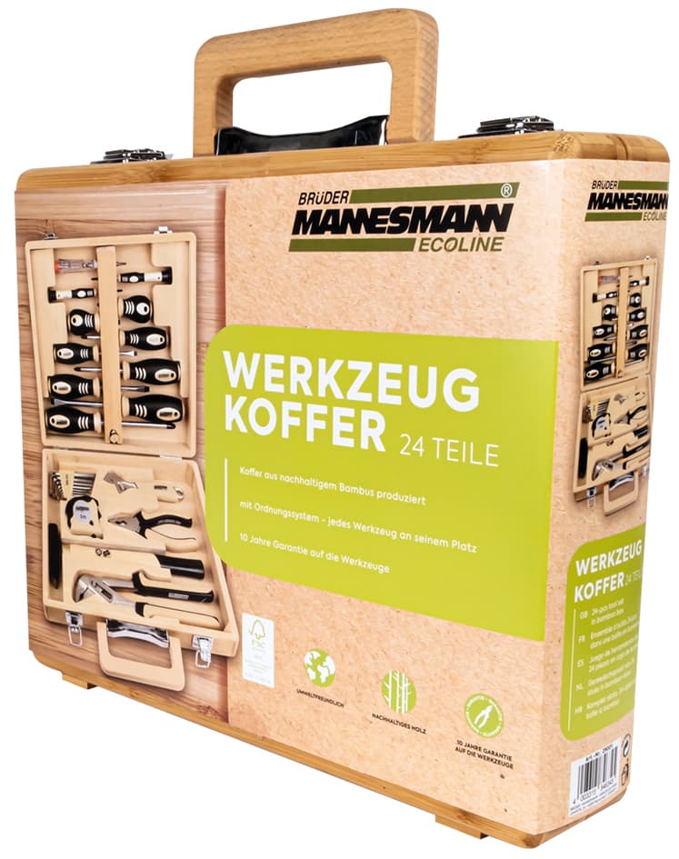 BRÜDER MANNESMANN ECOLINE Werkzeug-Satz, 24-teiliger Koffer