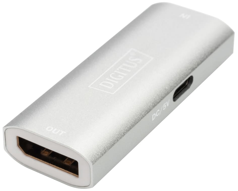 DIGITUS 8K DisplayPort Repeater, silber