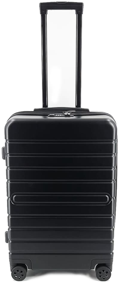 JSA Reisetrolley, 50% recycletes ABS, Größe M, schwarz