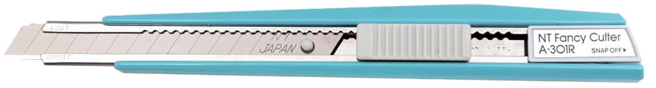 NT Cutter A-301RP, Kunststoff-Gehäuse, 9 mm Klinge, blau