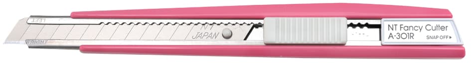 NT Cutter A-301RP, Kunststoff-Gehäuse, 9 mm Klinge, pink