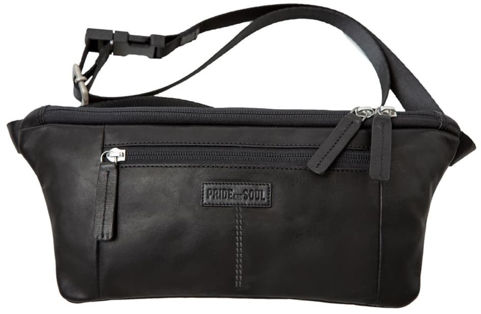 PRIDE&SOUL Gürteltasche STREET, Leder, schwarz