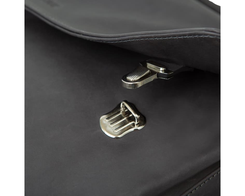 PRIDE&SOUL Notebook-Tasche PERCENT, Leder, grau