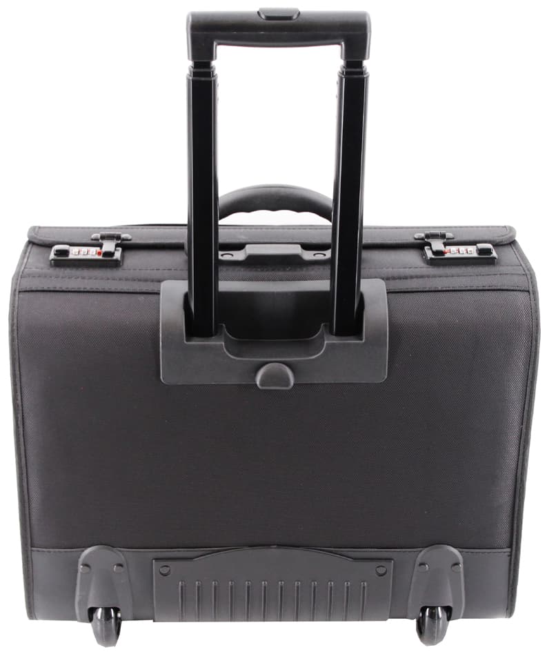 STOP Pilotenkoffer RPET SAMAR, aus recyceltem PET, schwarz