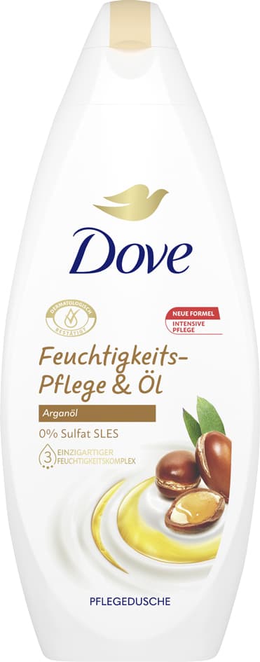 Dove Cremedusche Feuchtigkeits-Pflege & Öl, 250 ml Flasche