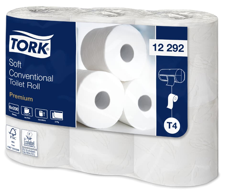 TORK Toilettenpapier, 2-lagig, weiß