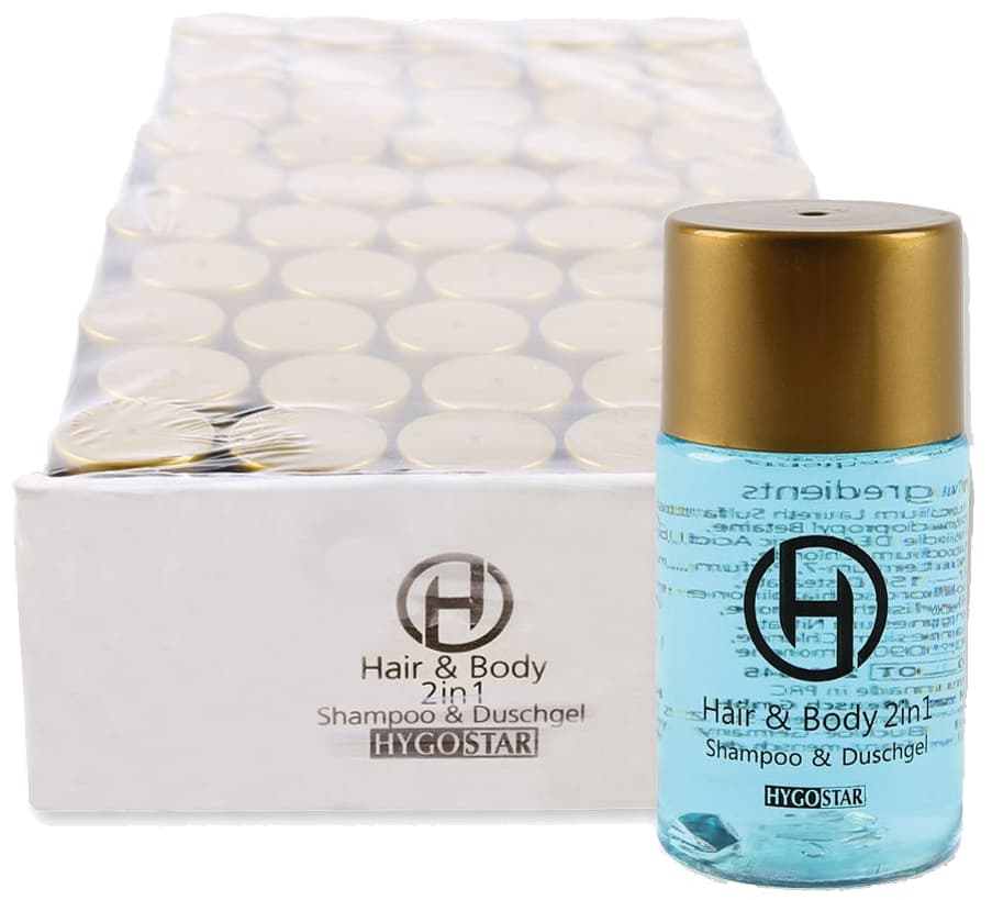 HYGOSTAR 2-in-1 Duschgel & Shampoo, 25 ml Flasche