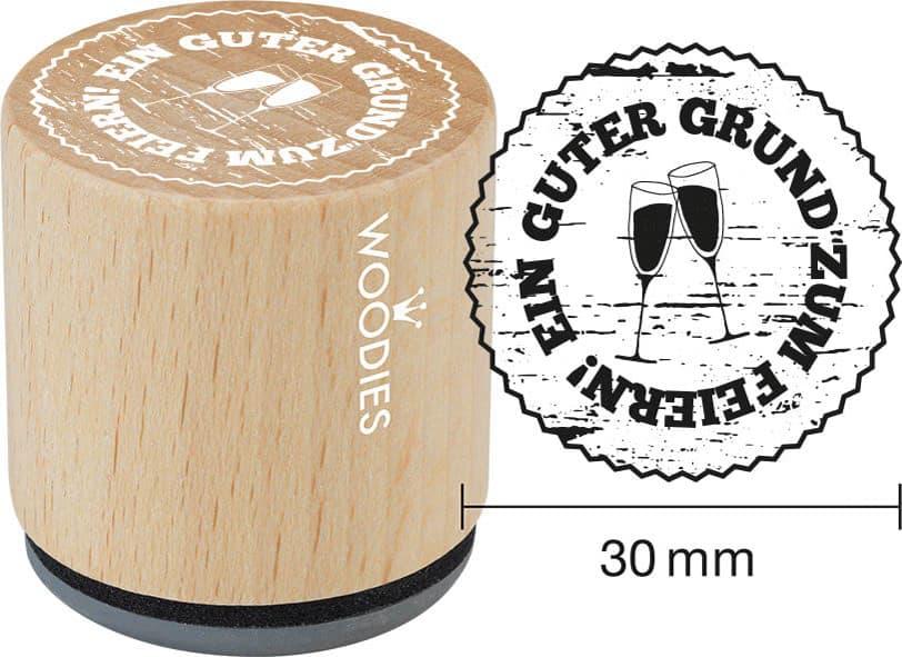 COLOP Motiv-Stempel Woodies , Guter Grund zum Feiern, II