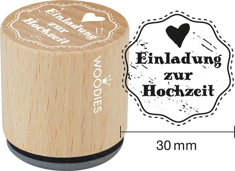 COLOP Motiv-Stempel Woodies , Einladung zur Hochzeit,