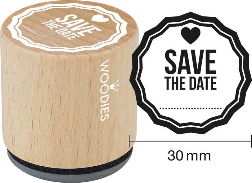 COLOP Motiv-Stempel Woodies , Save the date,
