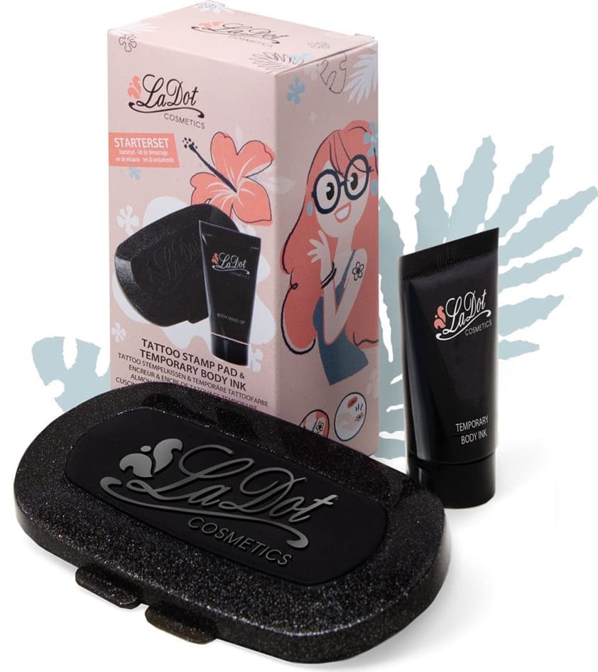 COLOP Tattoo-Stempel LaDot Starter-Set Kissen + Tinte
